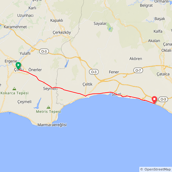TR- 01: “Stanpoli Yolu” ~ Rota 2. Gün [Çorlu – Kumburgaz]