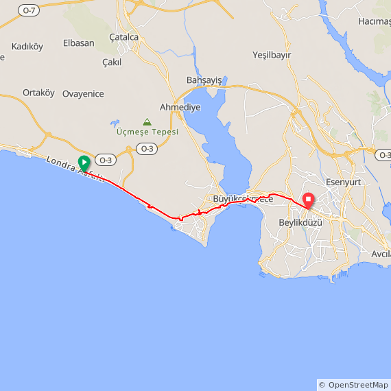TR- 01: “Stanpoli Yolu” ~ Rota 3. Gün [Kumburgaz – Beylikdüzü]