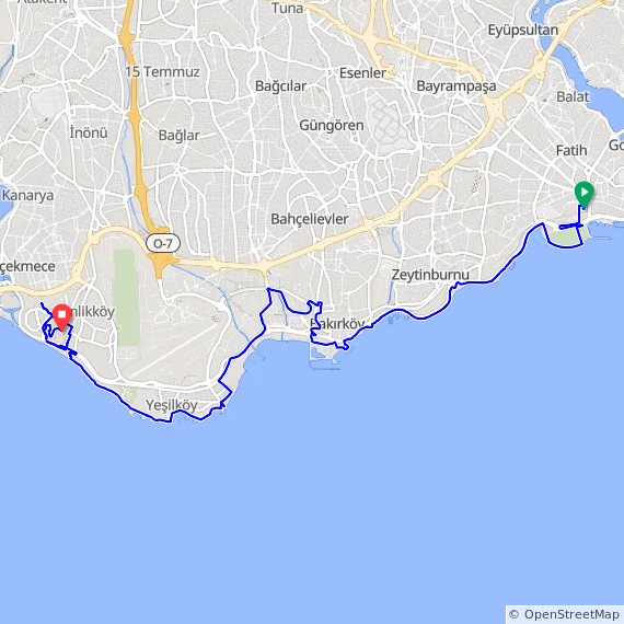 TR- 01: “Stanpoli Gezileri” ~ Rota [Florya]