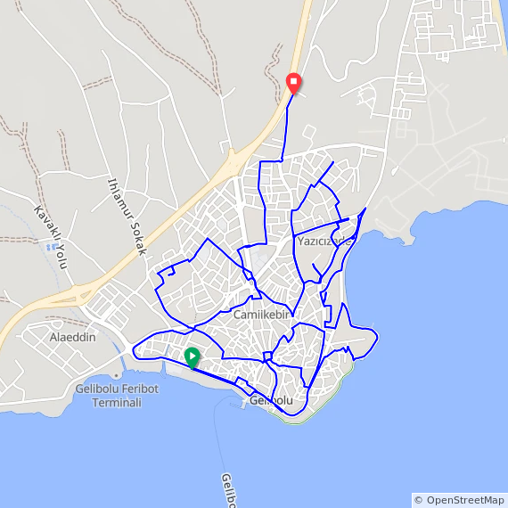 TR- 02: “Çanakkale Gezileri” ~ Rota [Gelibolu]