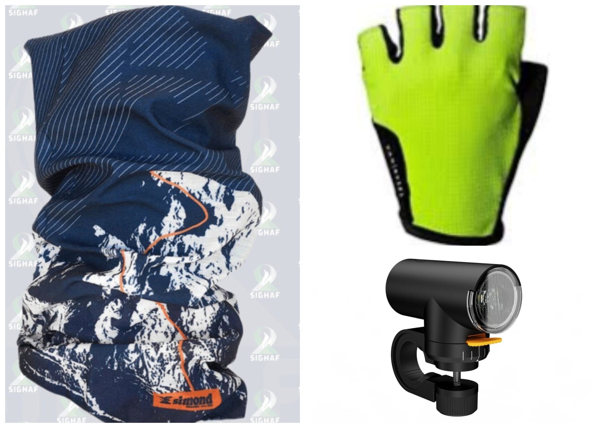 Decathlon’dan Bandana & Bisiklet Eldiveni & Bisiklet Ön Farı