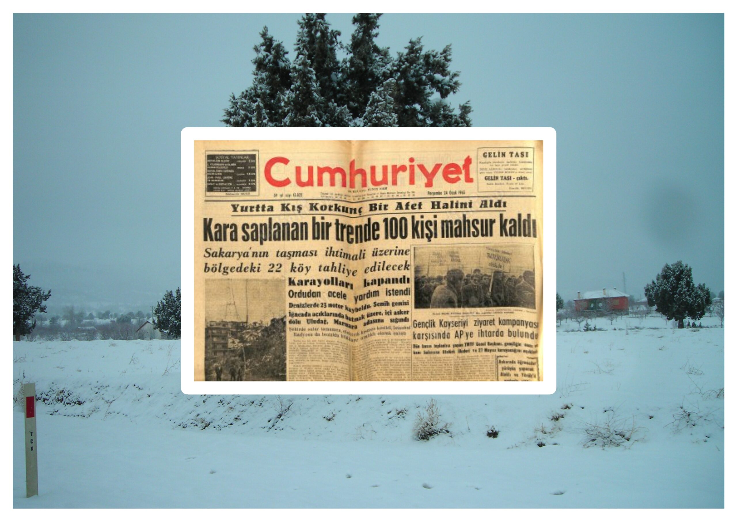 Depremden Beteri İki Santimlik Kar!